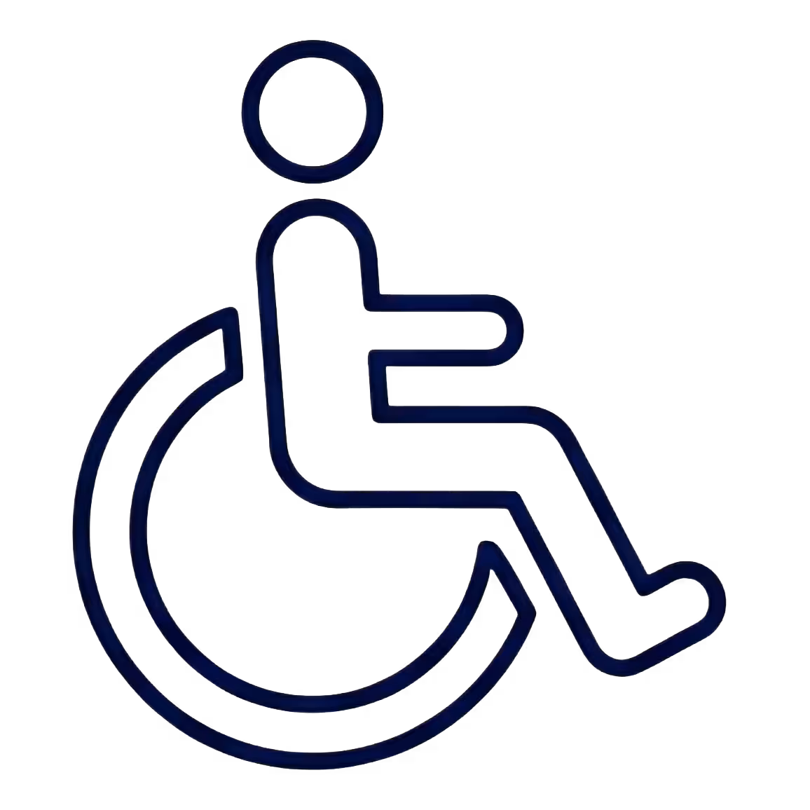 Wheelchair accessible dental clinic entrance with patient assistance