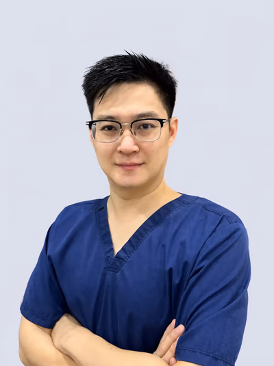 Principal dentist Dr. Lau Han Wei at Lau Dental Clinic in Sri Petaling Kuala Lumpur