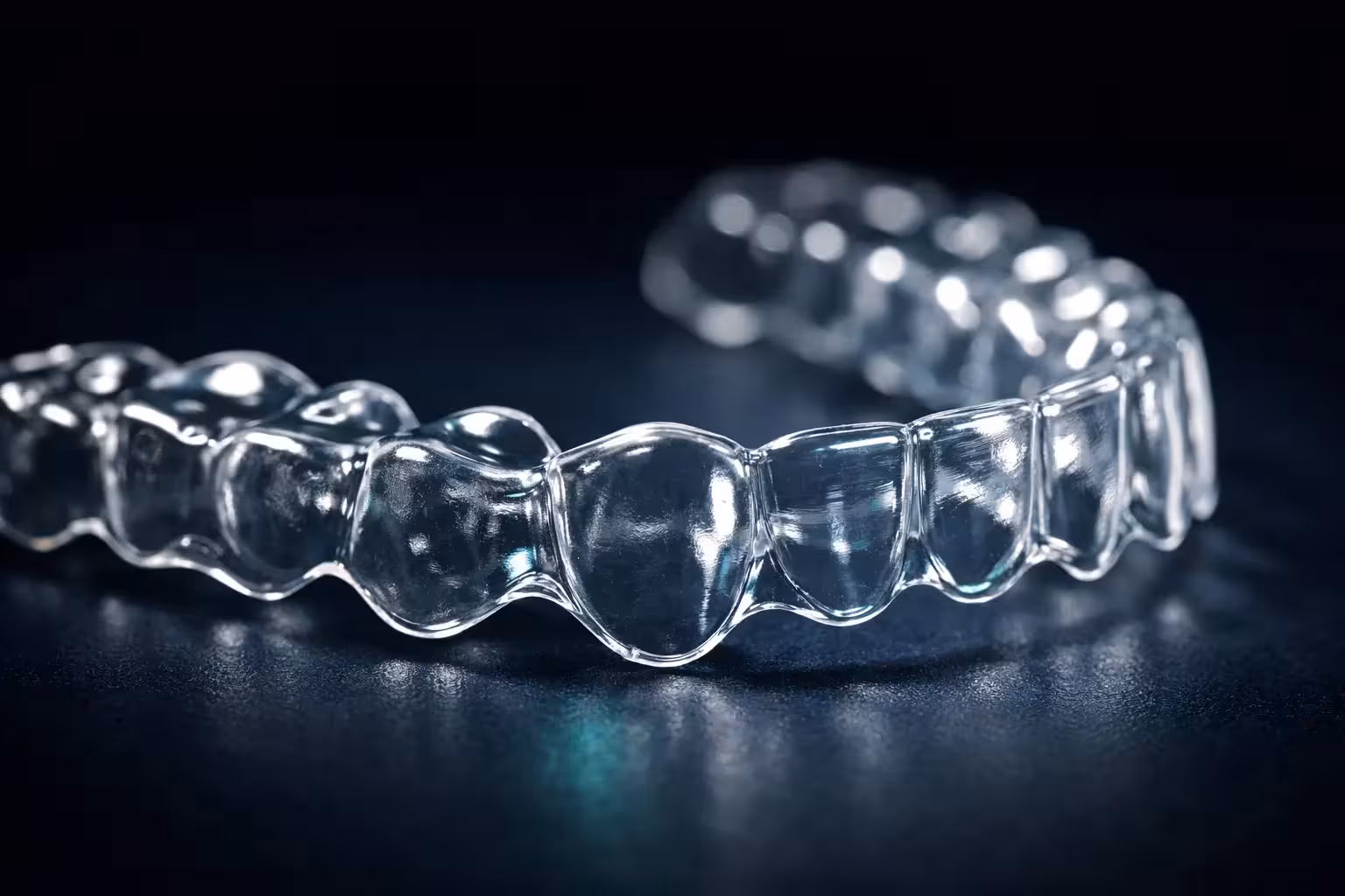 Invisalign clear aligner tray for invisible teeth straightening