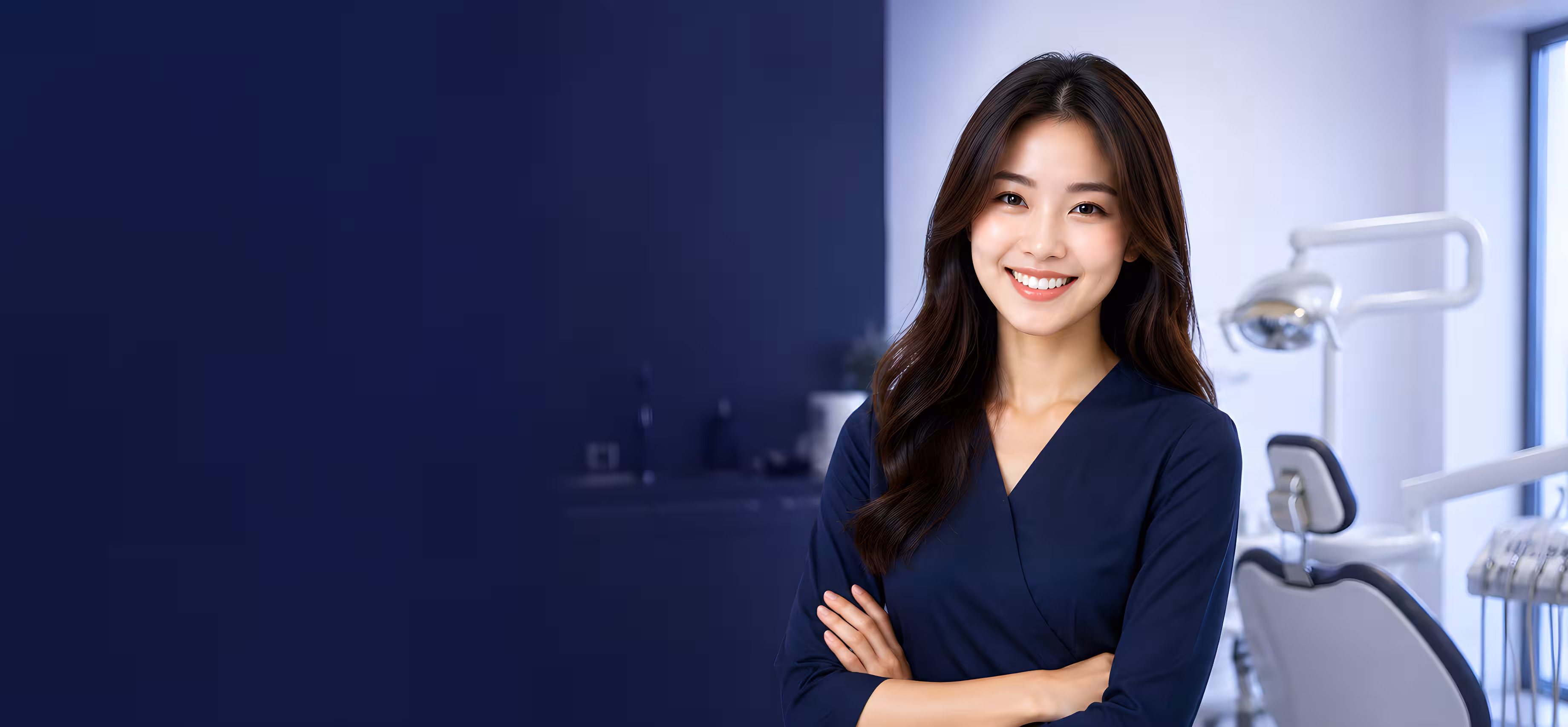 A happy patient showcasing a bright, white smile after receiving professional teeth whitening at Lau Dental Clinic in Sri Petaling.